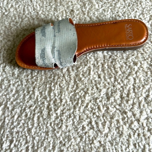 Franco Sarto Women A-GINELLE snake leather slippers size 8.5 - Picture 3 of 8